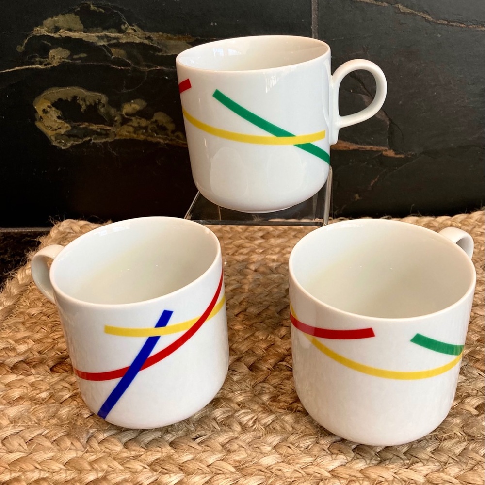 Mikasa Primary Palette 80’s coffee cups~3